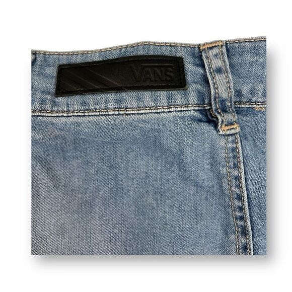 Vans Button Front Jean Mini Skirt Size Small - Picture 3 of 5